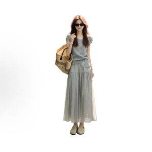 A Stunning Outfit: A Complete Long Dress Ensemble