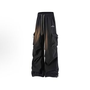 High-End, Versatile, Sporty, Straight-Leg, Flowing, Floor-Length, Loose-Fit, Wide-Leg Casual Pants